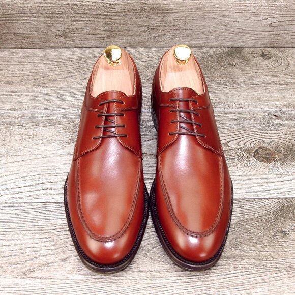 *NIB* $475 Nordstrom ZELLI Italia 8.5 M Verona Italian Derby Rust *add $15 Trees main image 13